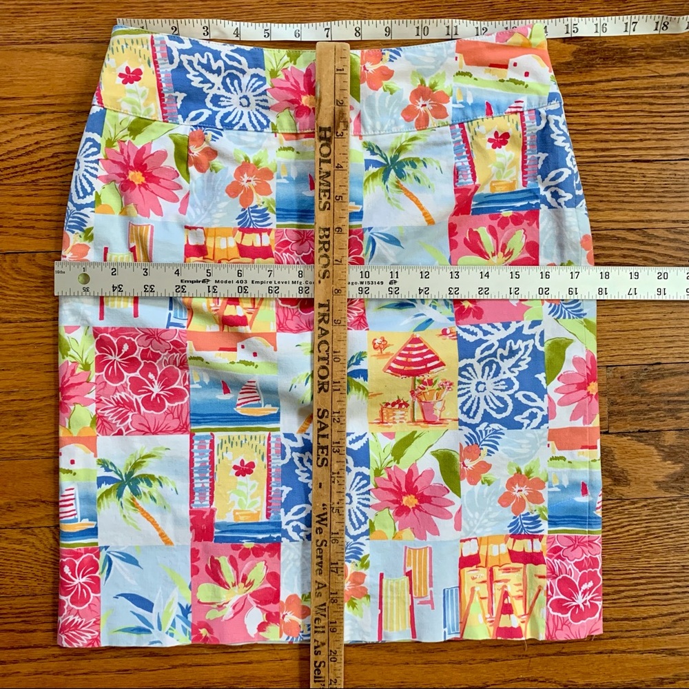 Talbots Patchwork Tropical Beach Hibiscus Summer … - image 8